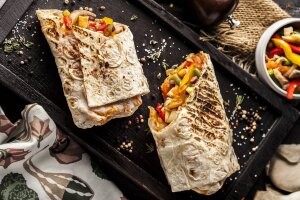 Шаурма куриная + фри