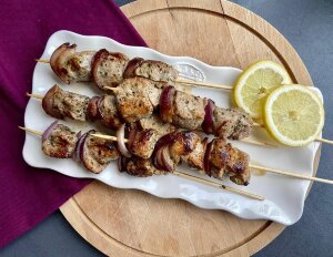 Сувлаки сердечки куринные